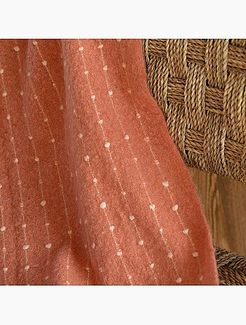 Suave tela escocesa con flecos de aspecto mohair