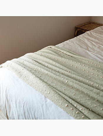 Suave tela escocesa con flecos de aspecto mohair