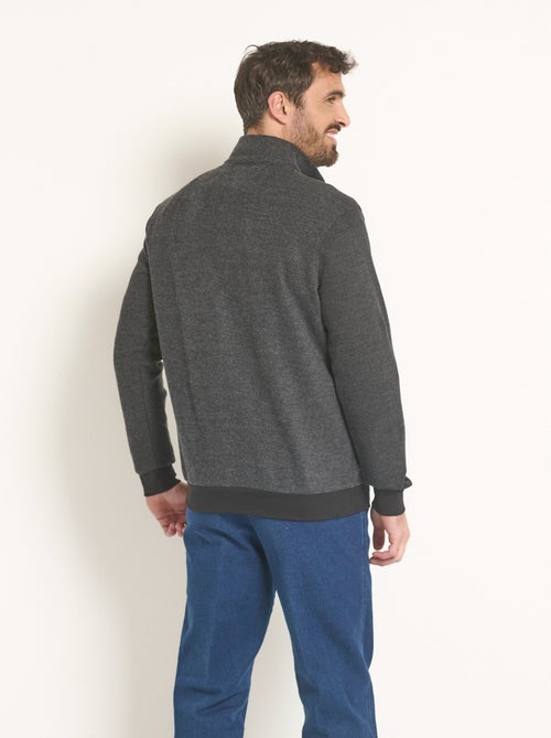 Sudadera 2 en 1 con cuello camisero con cremallera - AFIBEL - Kiabi