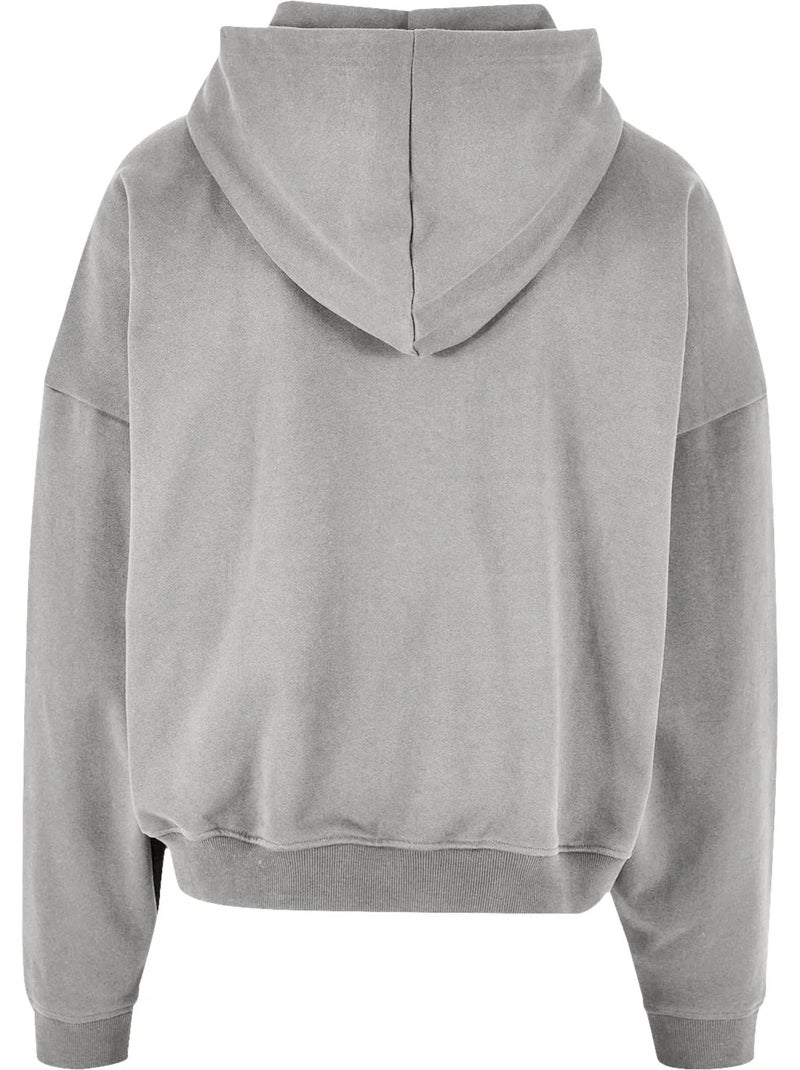 Sudadera 90s para hombre - build your brand Gris jaspeado - Kiabi