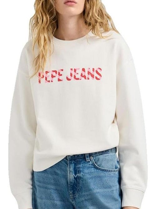 Sudadera a pepe jeans celeste para mujer - Kiabi