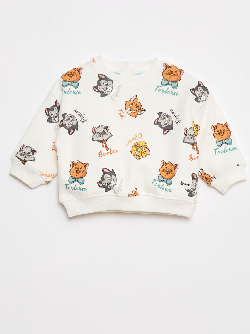 Sudadera abrigada estampada 'Disney' Beige - Kiabi