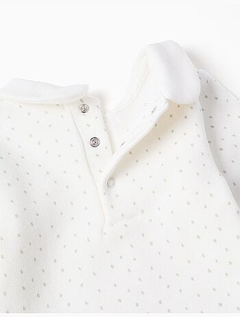 Sudadera Acolchada con Cuello Peter Pan