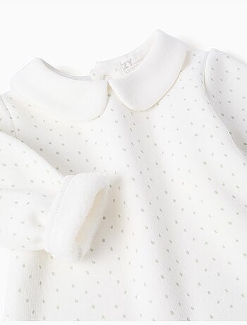 Sudadera Acolchada con Cuello Peter Pan