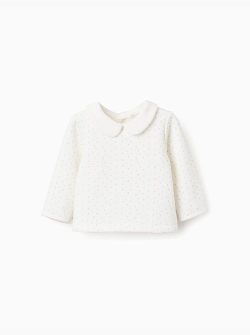 Sudadera Acolchada con Cuello Peter Pan - Kiabi