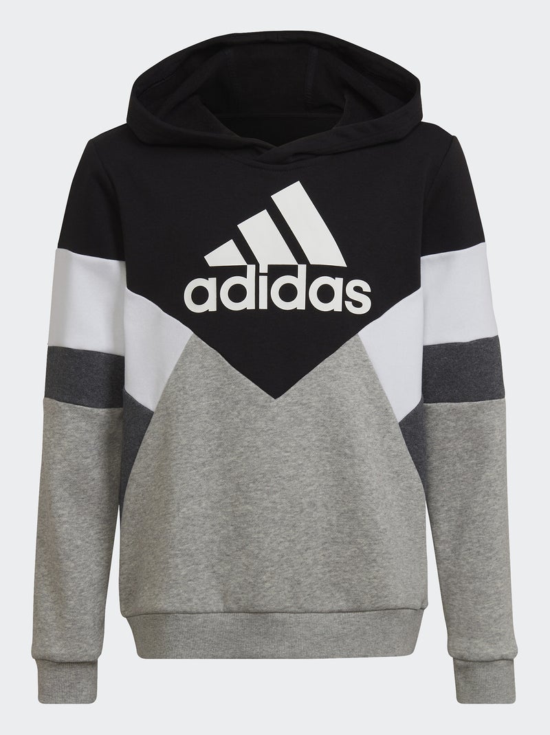 Sudadera 'Adidas' con capucha 'colorblock' NEGRO - Kiabi