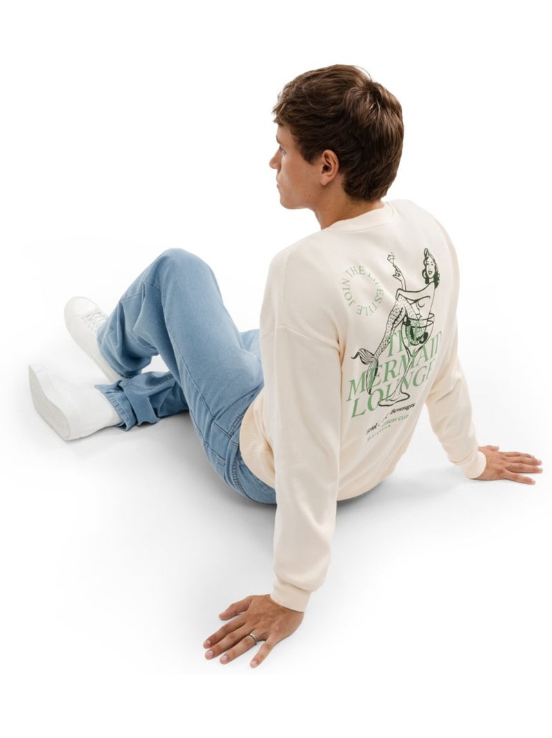Sudadera algodón orgánico hombre lifestyle hombre lounge sand Beige - Kiabi