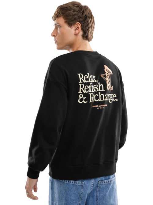 Sudadera algodón orgánico hombre lifestyle hombre relax - Kiabi