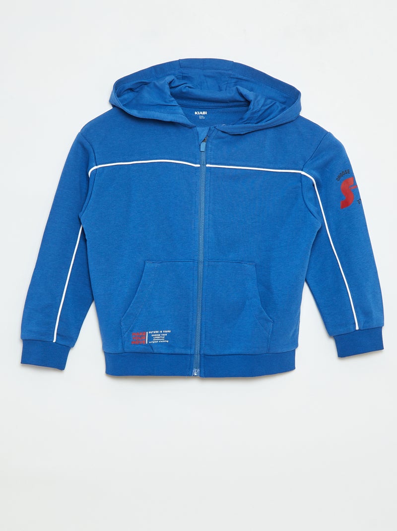 Sudadera ancha con capucha Azul - Kiabi
