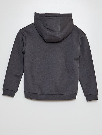 Sudadera Con Capucha Ancha Unisex Para Niño - Corte Holgado, Felpa Francesa, Capucha Forrada, Bolsillo Canguro