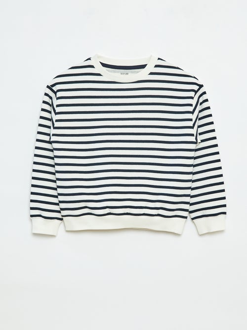 Sudadera ancha con estampado - Kiabi