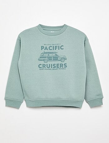 Sudadera ancha con estampado