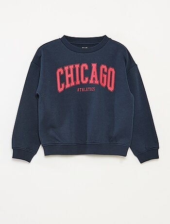 Sudadera ancha con estampado