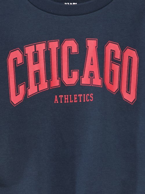 Sudadera ancha con estampado - Kiabi