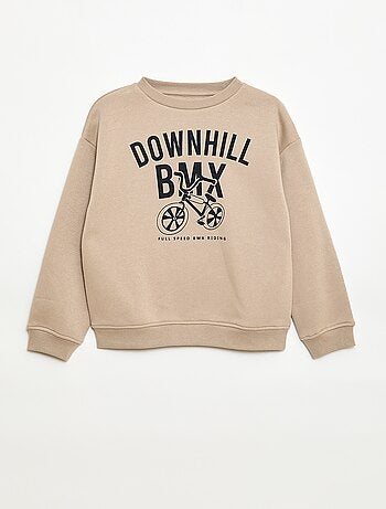 Sudadera ancha con estampado