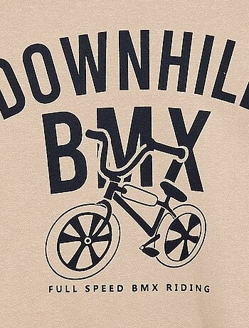 Sudadera ancha con estampado