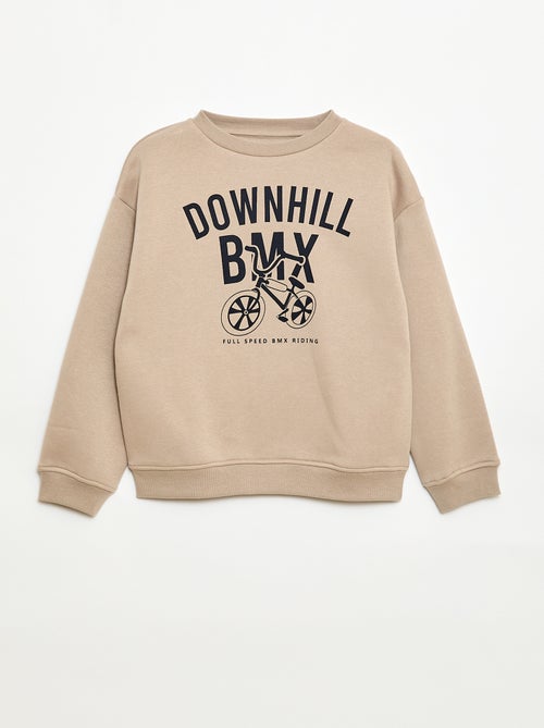 Sudadera ancha con estampado - Kiabi