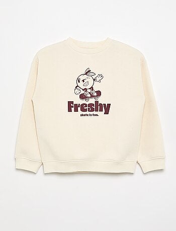 Sudadera ancha con estampado