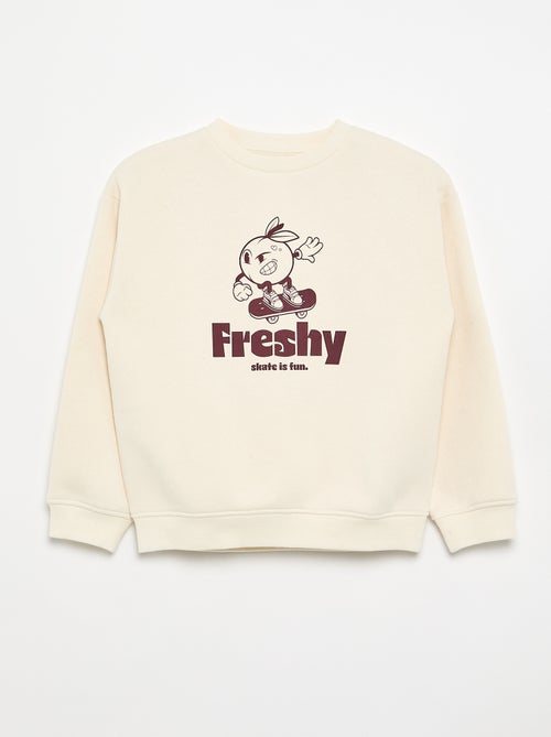 Sudadera ancha con estampado - Kiabi Sudadera ancha con estampado - Kiabi