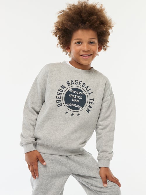 Sudadera ancha con estampado - Kiabi