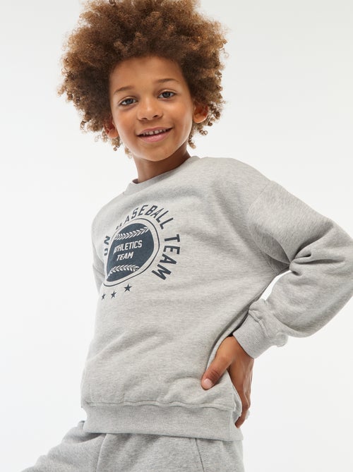 Sudadera ancha con estampado - Kiabi