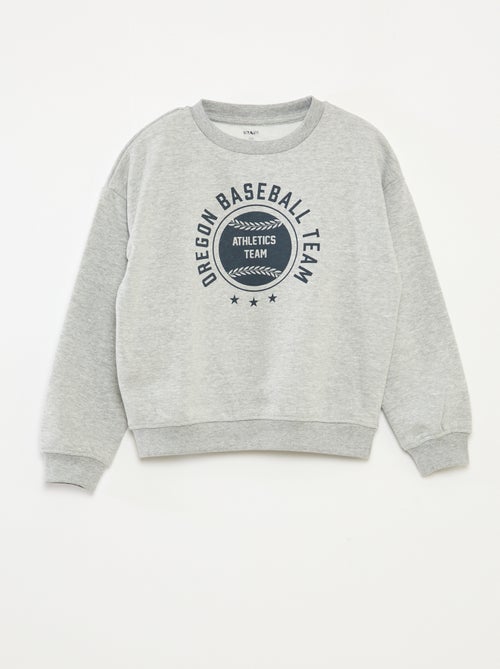 Sudadera ancha con estampado - Kiabi