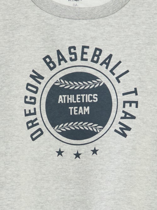 Sudadera ancha con estampado - Kiabi