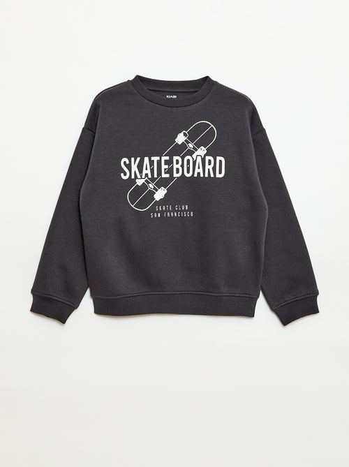 Sudadera ancha con estampado - Kiabi