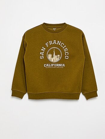 Sudadera ancha con estampado