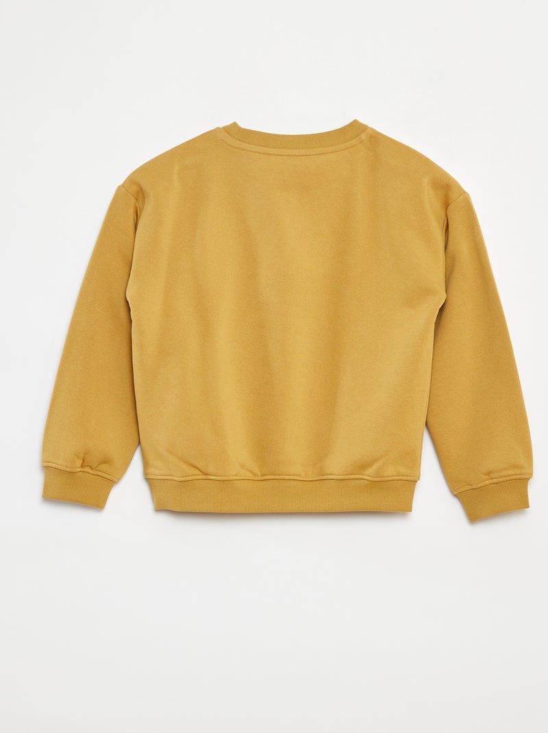 Sudadera ancha con estampado Marron - Kiabi