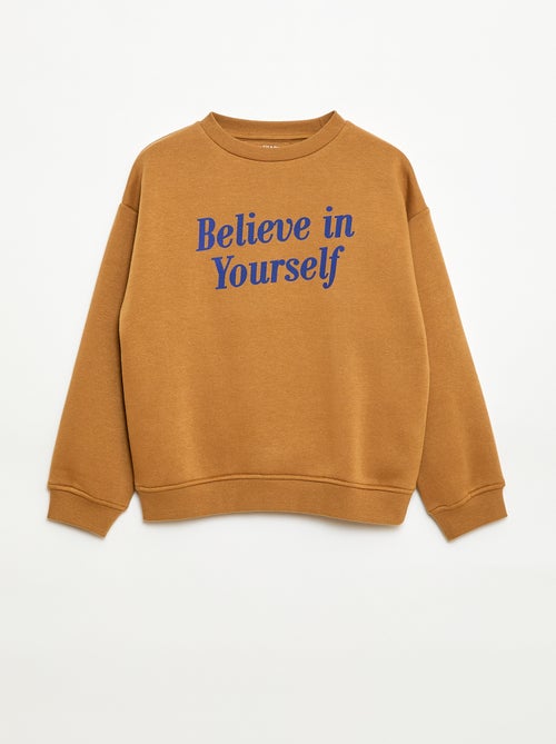 Sudadera ancha con estampado - Kiabi