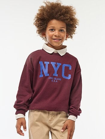 Sudadera ancha con estampado