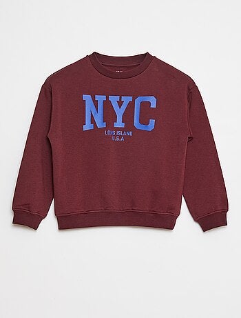 Sudadera ancha con estampado