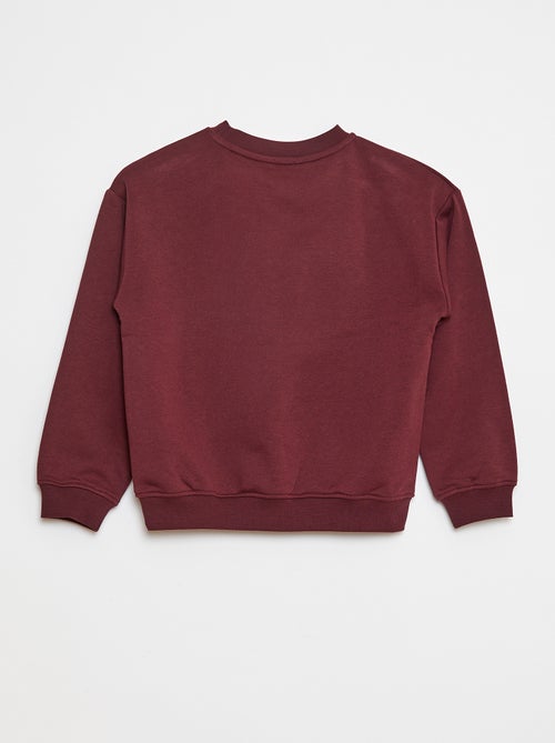 Sudadera ancha con estampado - Kiabi