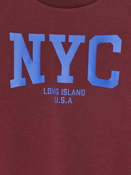 Sudadera ancha con estampado - Kiabi