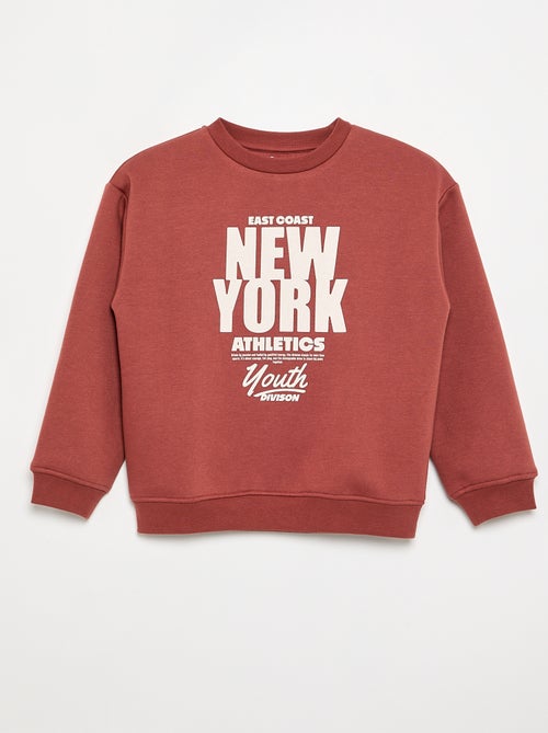 Sudadera ancha con estampado - Kiabi Sudadera ancha con estampado - Kiabi