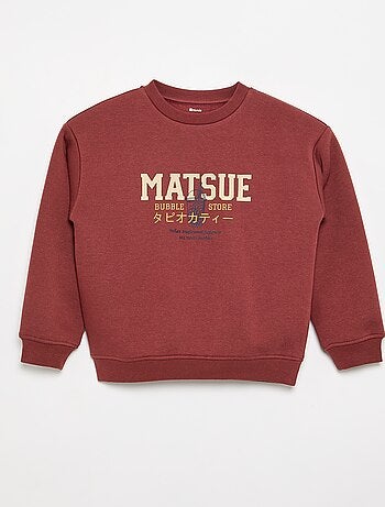 Sudadera ancha con estampado