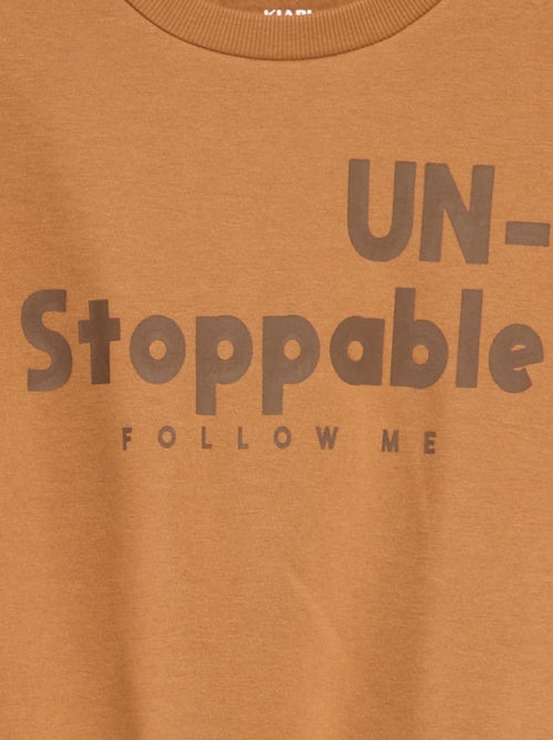 Sudadera ancha con estampado - Kiabi