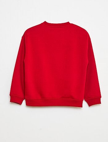 Sudadera ancha con estampado