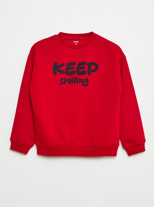 Sudadera ancha con estampado - Kiabi