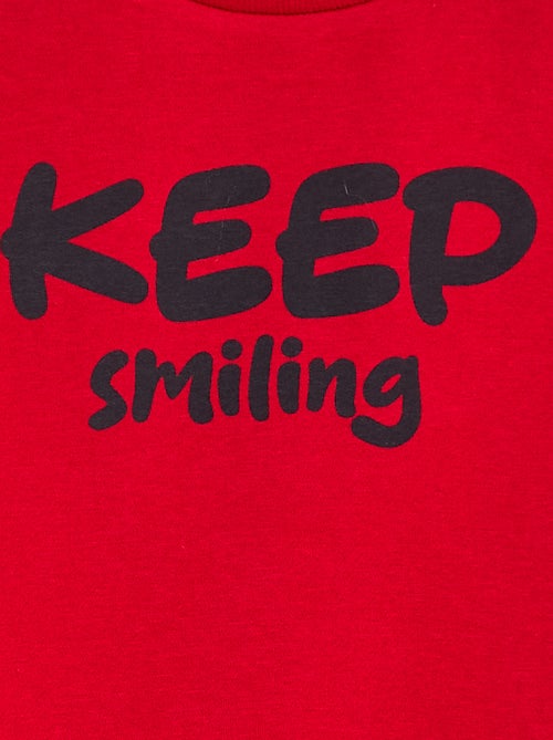 Sudadera ancha con estampado - Kiabi