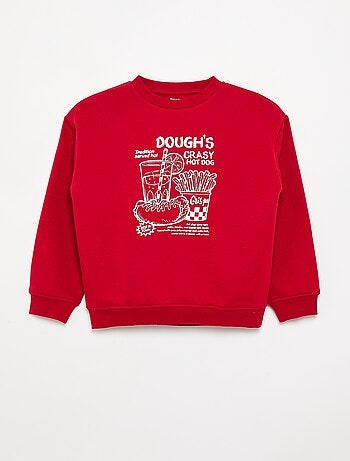 Sudadera ancha con estampado