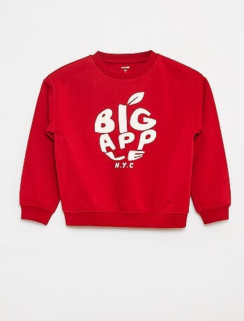 Sudadera ancha con estampado