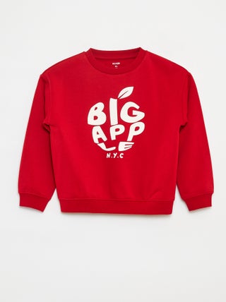 Sudadera ancha con estampado
