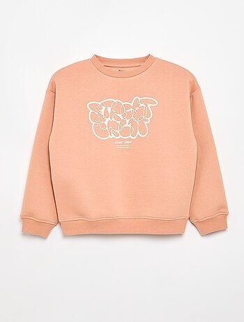 Sudadera ancha con estampado