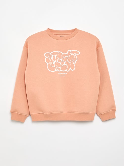 Sudadera ancha con estampado - Kiabi Sudadera ancha con estampado - Kiabi