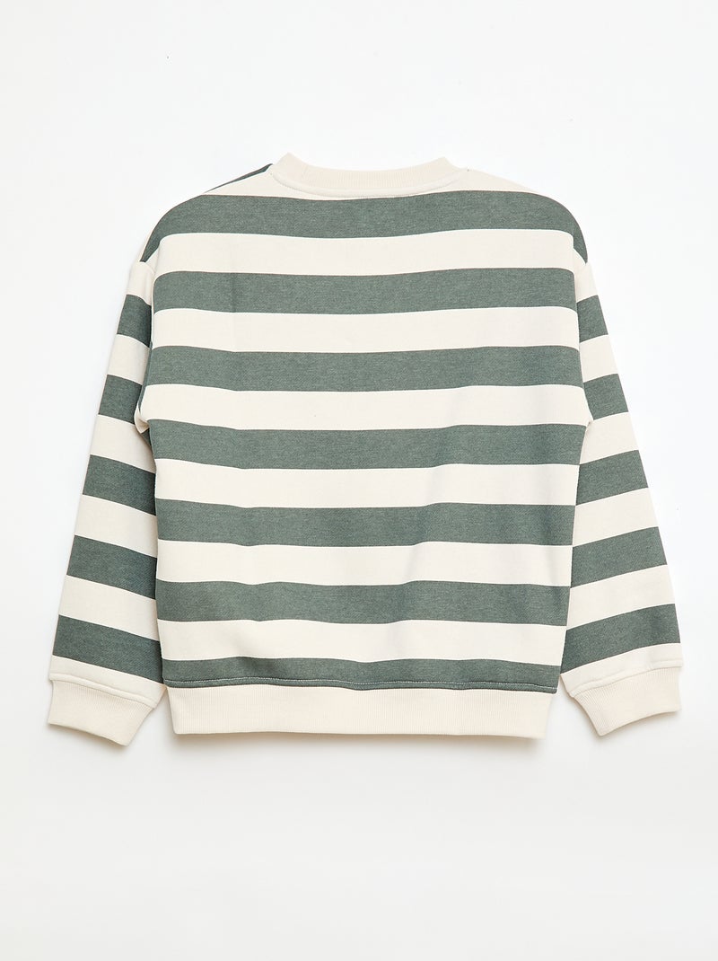 Sudadera ancha con estampado Verde - Kiabi