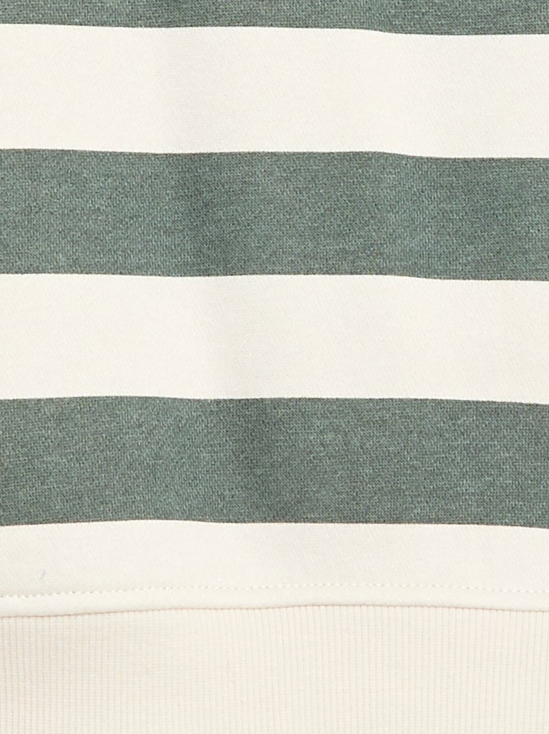 Sudadera ancha con estampado Verde - Kiabi