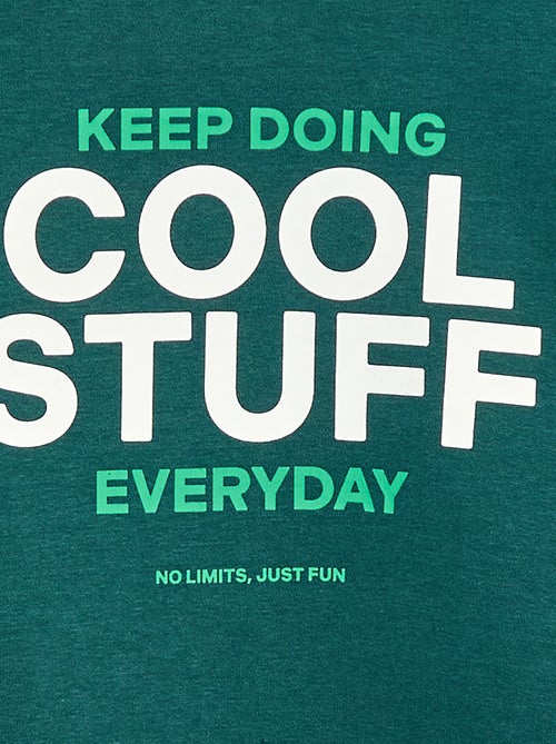 Sudadera ancha con estampado - Kiabi