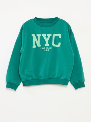 Sudadera ancha con estampado